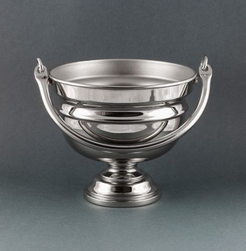 Kociołek na wodę święconą mosiężny niklowany wys. 14 cm 2 e-religijne.pl