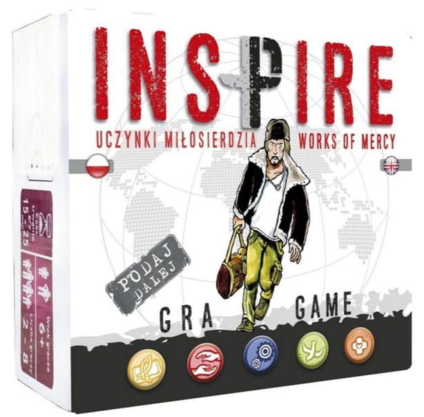 WYDAWNICTWO POLSKIE GRY - Chrześcijańska gra towarzyska - Inspire - Uczynki Miłosierdzia / Works of Mercy SKLEP RELIGIJNY - KSIĘGARNIA WYSYŁKOWA - POMOCE DUSZPASTERSKIE