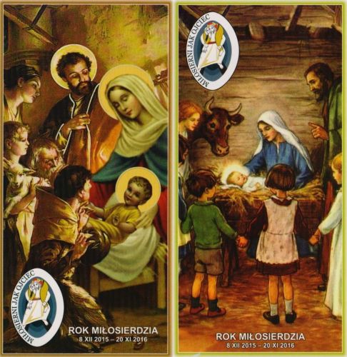 Rok Miłosierdzia - obrazki kolędowe 200 sztuk sklep pomoce duszpasterskie e-religijne.pl