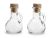 Ampułki liturgiczne szklane komplet grube szkło korek bukowy 100 ml