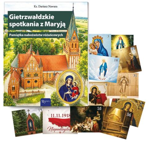 Gietrzwałdzkie spotkania z Maryją 2026 — kontrolki różańcowe Rafael, książeczka z naklejkami dla 25 dzieci