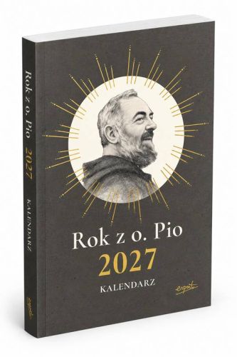 Kalendarz 2027 Rok z o. Pio – okładka terminarza Wydawnictwa Esprit