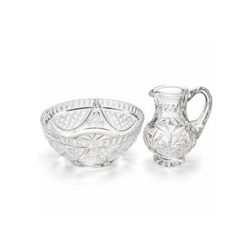Kryształowy zestaw lavabo 40 ml z miseczką do obmycia rąk kapłana