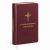 O naśladowaniu Chrystusa – Tomasz a Kempis, WAM, bordowa okładka ze złotym krzyżem i jasną tasiemką, widok z przodu i od strony grzbietu.