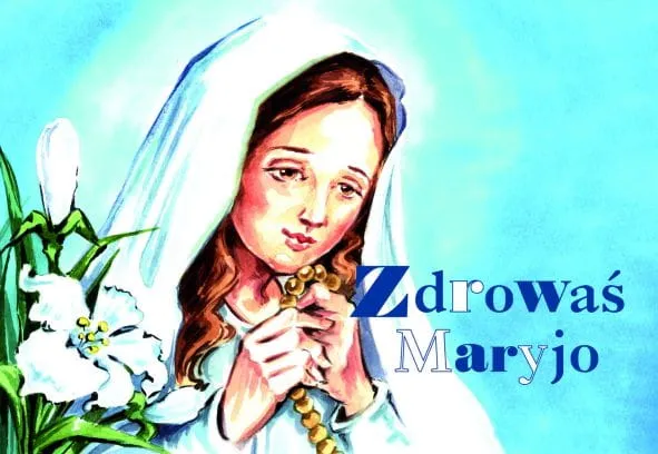 Zdrowaś Maryjo - kolorowanka religijna dla dzieci e-religijne.pl
