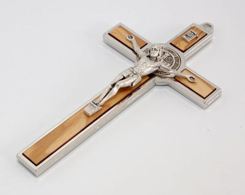 Krzyż św. Benedykta wiszący 12,5 cm jasny e-religijne.pl