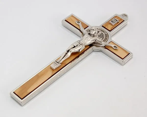 Krzyż św. Benedykta wiszący 12,5 cm jasny e-religijne.pl