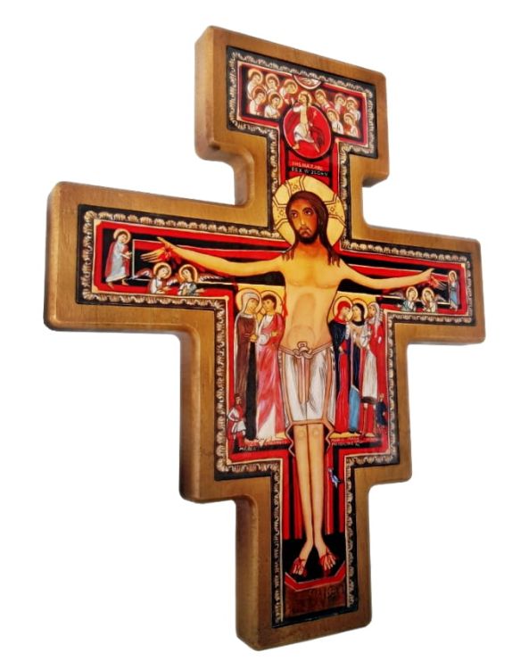 Krzyż św. Franciszka SAN DAMIANO 23 cm sklep z dewocjonaliami, krzyże benedyktyńskie franciszkańskie
