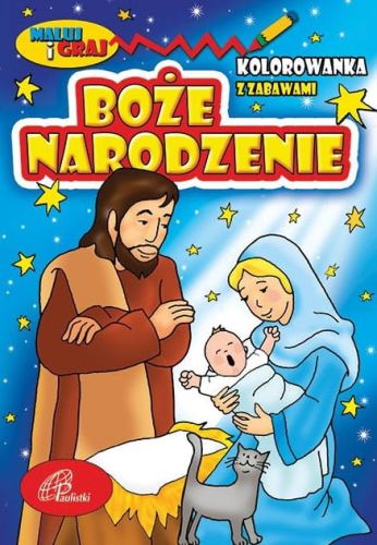 Edycja św. Pawła - księgarnia e-religijne.pl - malowanki kolorowanki dla dzieci Kolorowanka z zabawami. Boże Narodzenie