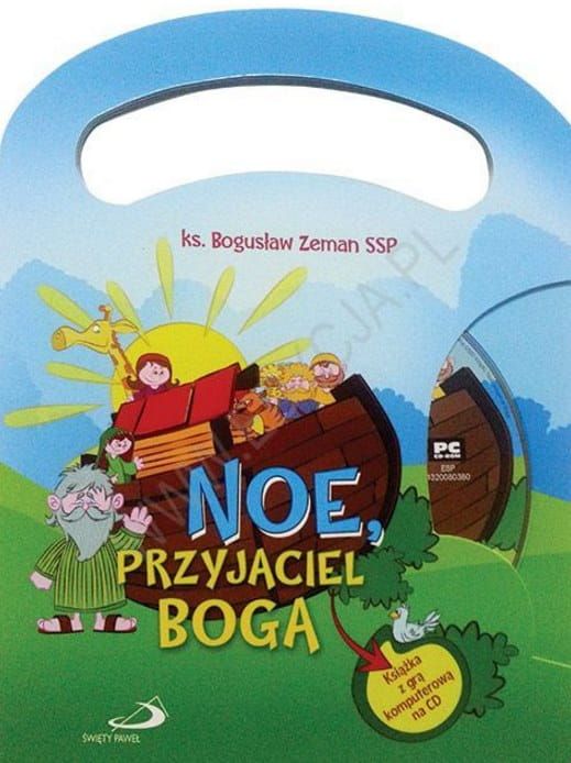 Religijna książka dla dzieci z grą komputerową Noe przyjaciel Boga wydawnictwo Edycja św. Pawła księgarnia e-religijne.pl