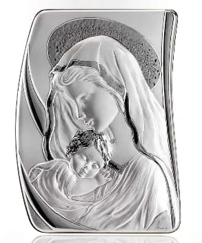 Maryja z Dzieciątkiem - obrazek srebrny 678 MM e-religijne.pl