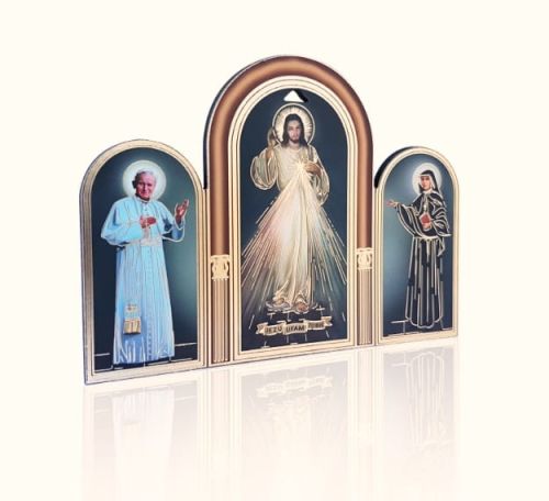 Tryptyk Jezu UFAM Tobie - obrazek do postawienia