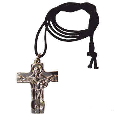 Krzyżyk metalowy do zawieszenia na szyję - nikiel e-religijne.pl