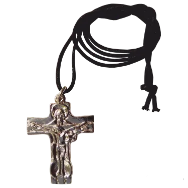 Krzyżyk metalowy do zawieszenia na szyję - nikiel e-religijne.pl