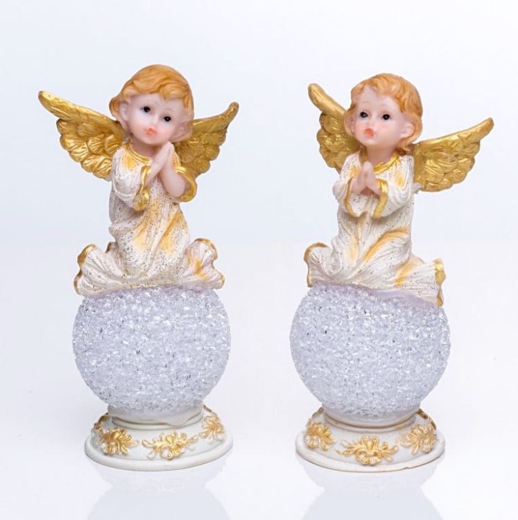 Aniołek modlący figurka świecąca 16,5 cm e-religijne.pl