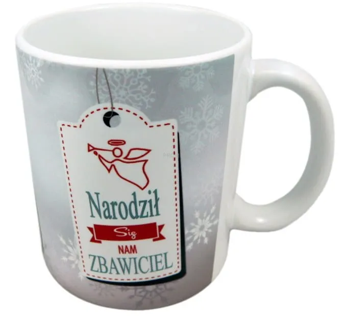 Chrześcijański kubek świąteczny "Gloria in Exelsis Deo" Atrakcyjne pomysły na upominek religijny dewocjonalia sklep e-religijne.pl