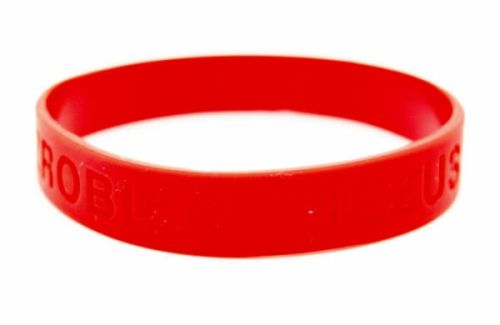 Bransoletka żelowa - Co zrobiłby Jezus? - WWDJ - czerwona e-religijne.pl