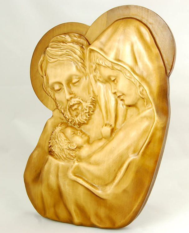 Święta Rodzina płaskorzeźba wycinana 1B/W e-religijne.pl