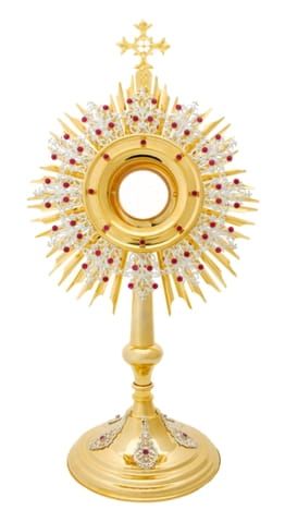 Monstrancja złocona wysoka 70 cm - K6 e-religijne.pl