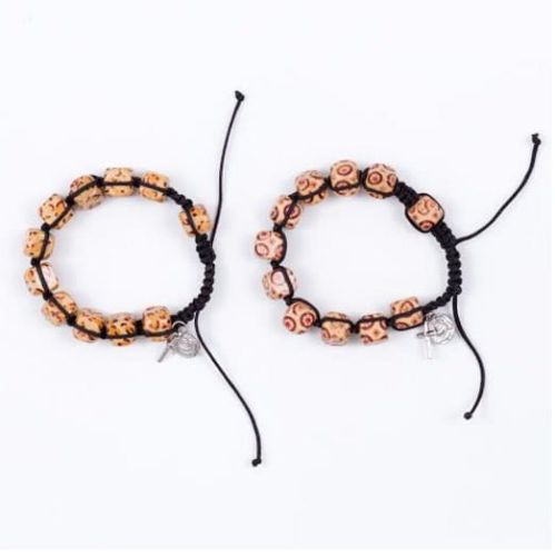 Różaniec dziesiątka bransoletka na rękę BC599 różańce bransoletki drewniane i silikonowe dewocjonalia sklep e-religijne.pl