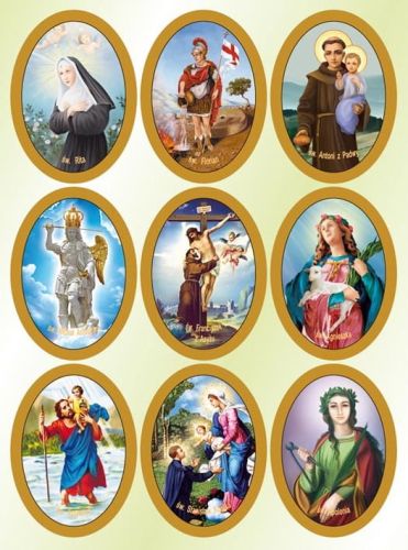 RELIGIJNE WYDAWNICTWA - POMOCE KATECHETYCZNE - Naklejki religijne ze świętymi P353 SKLEP INTERNETOWY e-religijne.pl