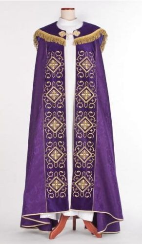 kapa fioletowa haftowana -  e-religijne.pl katolicki sklep internetowy