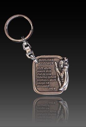 Brelok do kluczy św. Krzysztof z modlitwą e-religijne.pl