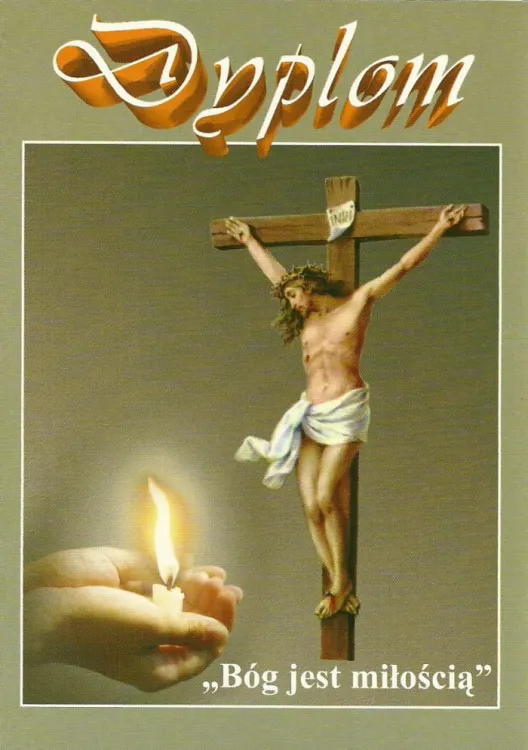 Dyplom ukończenia nauki religii w gimnazjum