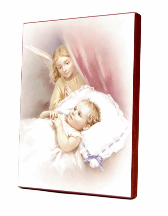 Anioł Stróż - obrazek na desce - H (15x20) e-religijne.pl