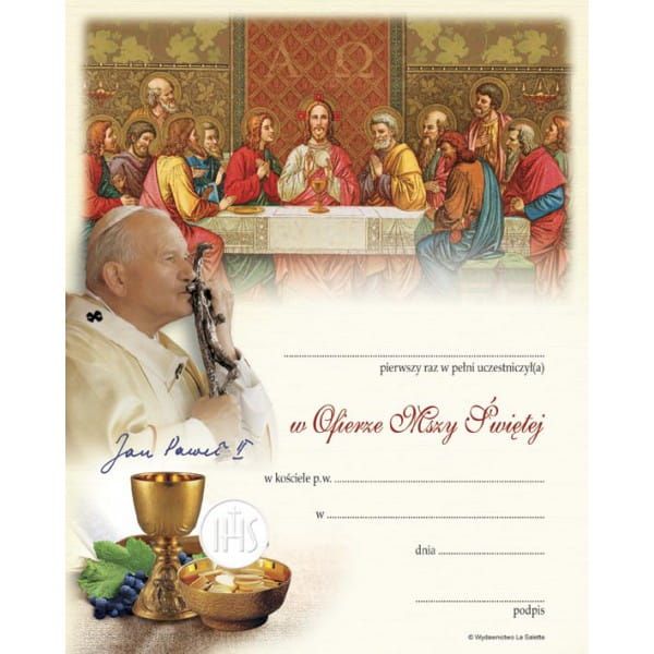 Obrazek Pamiątka I Komunii Świętej - LS5 e-religijne.pl