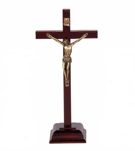 Krzyż drewniany stojący brązowy 2 e-religijne.pl