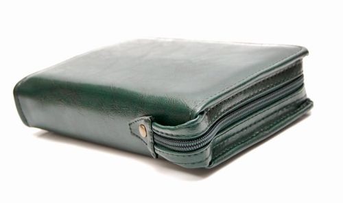 Okładka na Pismo Święte Biblię Tysiąclecia - format oazowy - skóra ekologiczna zielona e-religijne.pl