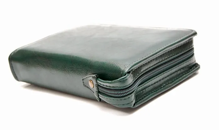 Okładka na Pismo Święte Biblię Tysiąclecia - format oazowy - skóra ekologiczna zielona e-religijne.pl