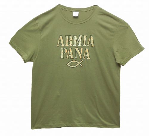 Sklep chrześcijański: Chrześcijańska męska koszulka religijna Armia Pana - najwięcej wzorów koszulek religijnych - e-religijne.pl