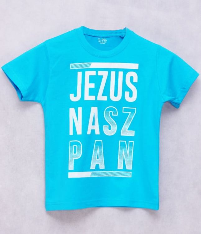 Chrześcijańska koszulka dziecięca "Jezus jest Panem" sklep chrześcijański e-religijne.pl
