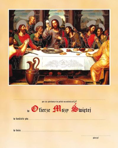 Obrazki Pamiątka I Komunii Świętej SSK025