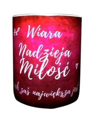 Religijny kubeczek "Wiara. Nadzieja. Miłość" Sklep artykuły chrześcijańskie e-religijne.pl