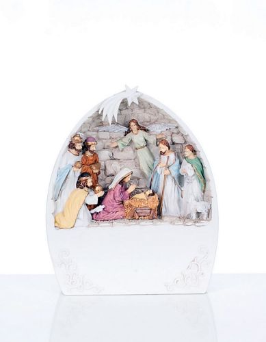 Szopka podświetlana na Boże Narodzenie KWS18079 sklep chrześcijański e-religijne.pl