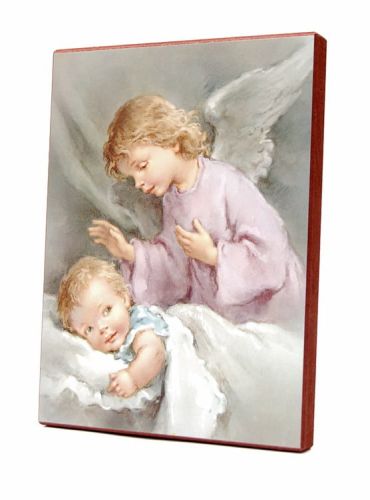 Anioł Stróż - obrazek na desce - G (15x20) e-religijne.pl