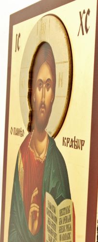 Ikona Chrystus Pantokrator (VV 25 x 31) z wypukłym nimbem e-religijne.pl