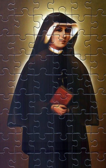 Sklep religijny: Chrześcijańskie puzzle dla dzieci - św. Faustyna 13 x 20 KSIĘGARNIA KATOLICKA Pomoce na lekcje religii, religijne upominki - kolorowanki, puzzle - e-religijne.pl