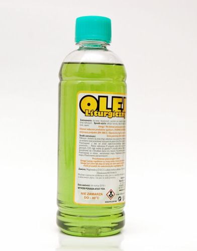 Olej liturgiczny kolorowy zielony 0,5l. e-religijne.pl