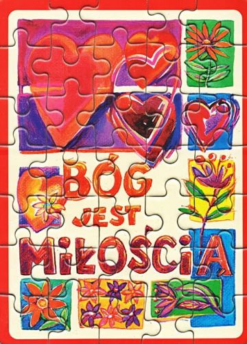 Puzzle o tematyce religijnej dla dzieci - "Bóg jest miłością" e-religijne.pl księgarnia upominki religijne