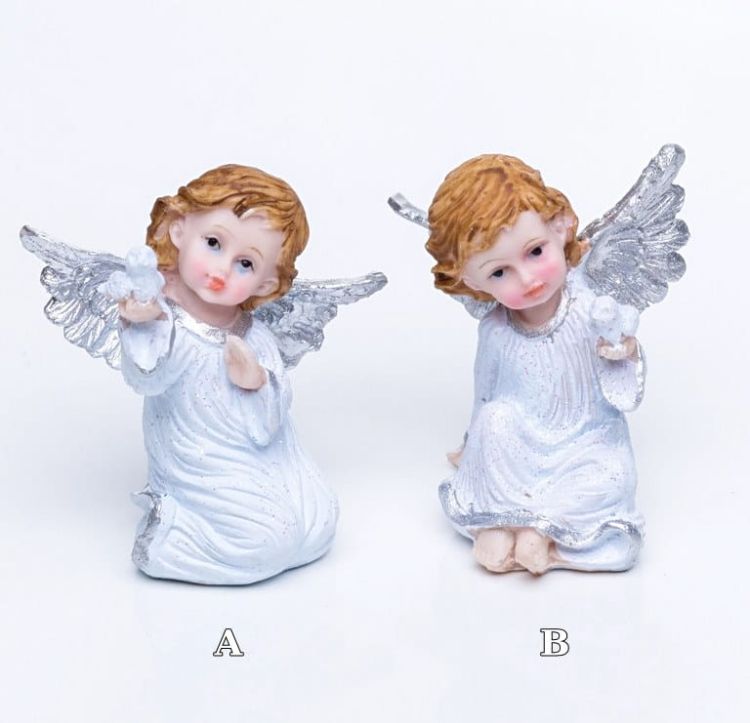 Aniołek z gołąbkiem figurka e-religijne.pl