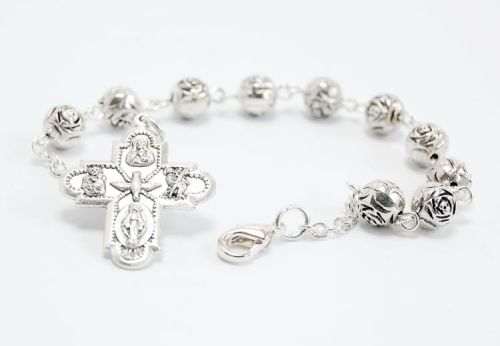 Różaniec bransoletka metalowa e-religijne.pl