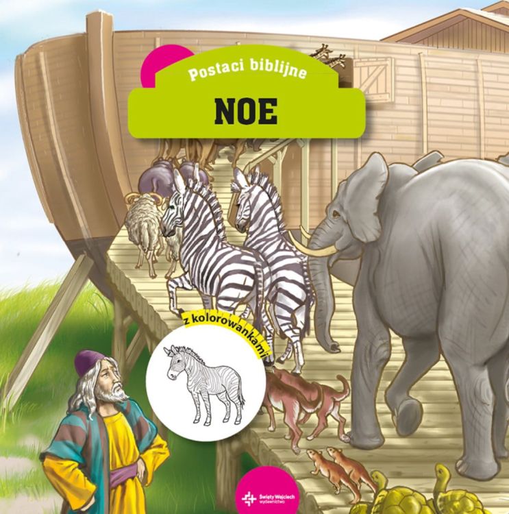 Księgarnia chrześcijańska e-religijne.pl Noe. Książeczka z kolorowankami