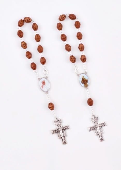 Różaniec dziesiątka z krzyżem św. Franciszka R2018 dewocjonalia różańce bogaty wybór