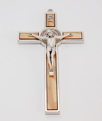 Krzyż św. Benedykta wiszący 12,5 cm jasny e-religijne.pl
