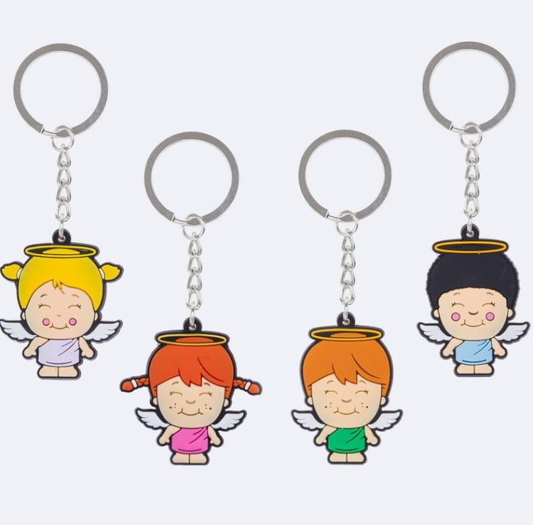 Sklep chrześcijańskie e-religijne.pl: Breloczek do kluczy UŚMIECHNIĘTY ANIOŁEK KC294A