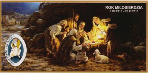 Obrazki kolędowe na wizytę duszpasterską na Rok Miłosierdzia - wzór 8 pomoce duszpasterskie sklep księgarnia e-religijne.pl